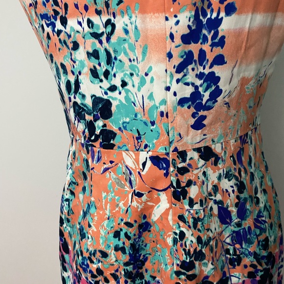 Calvin Klein floral sleeveless dress sz-8 - Picture 3 of 7